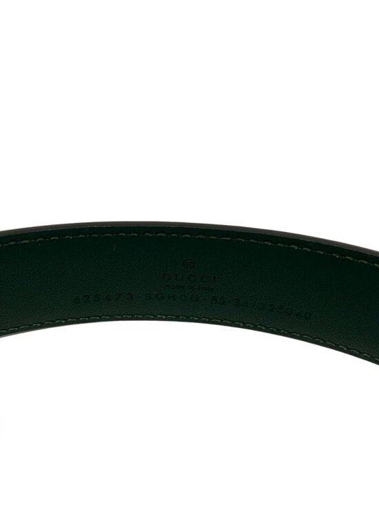 Gucci Belt 85 34 Dark Green Leather main image 4